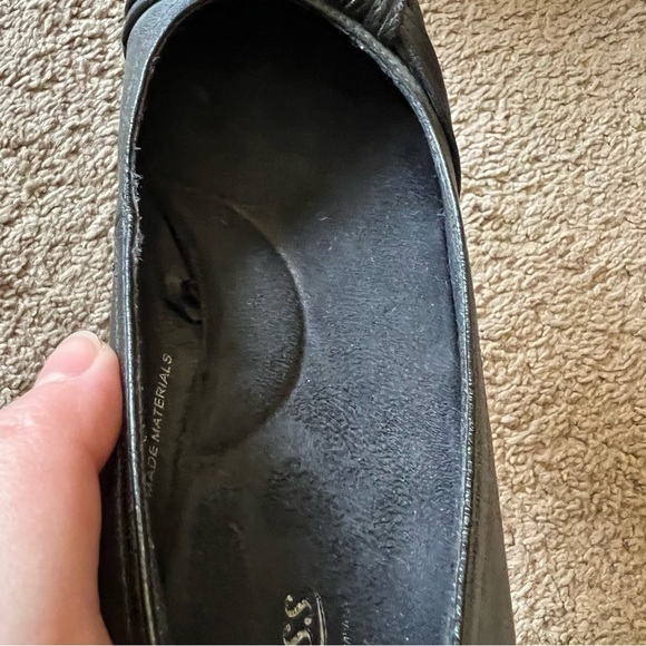 BASS | Black leather chunky heels, women’s 7.5 - Picture 3 of 11